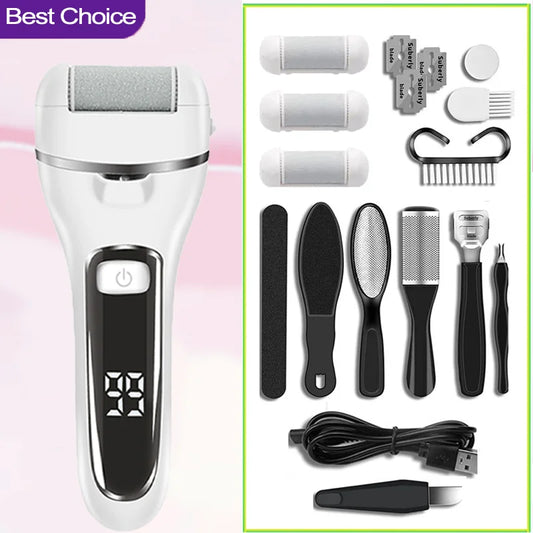 Electric Foot Grinder Professional Callus Remover Foot Care Tools Rechargeable for Thick Skin Polishing