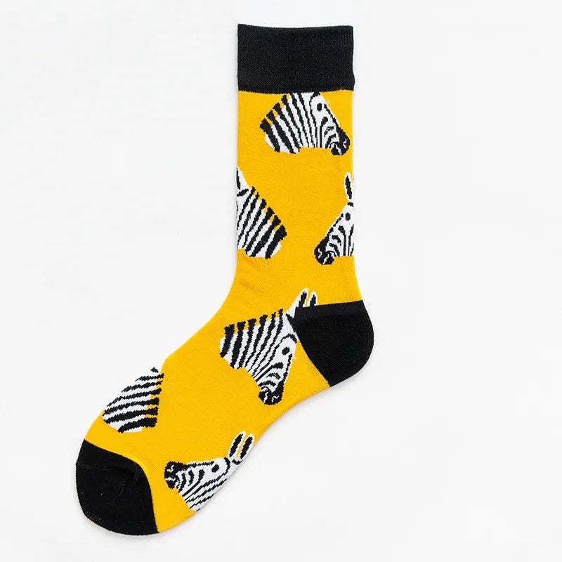 New cotton socks high-quality men's and women's British style casual Harajuku fashion novelty literary couple sexy socks