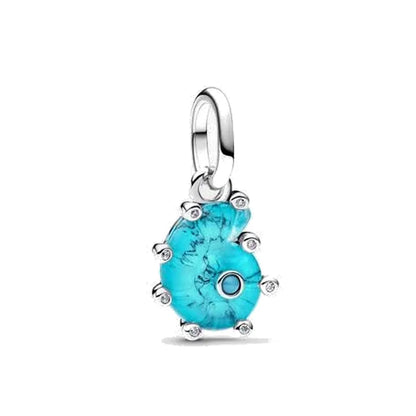 New 925 Silver Octopus crab Charm Bead Sea turtle starfish Seahorse dolphin Pendant Fit Original Bracelet Women DIY Jewelry Gift