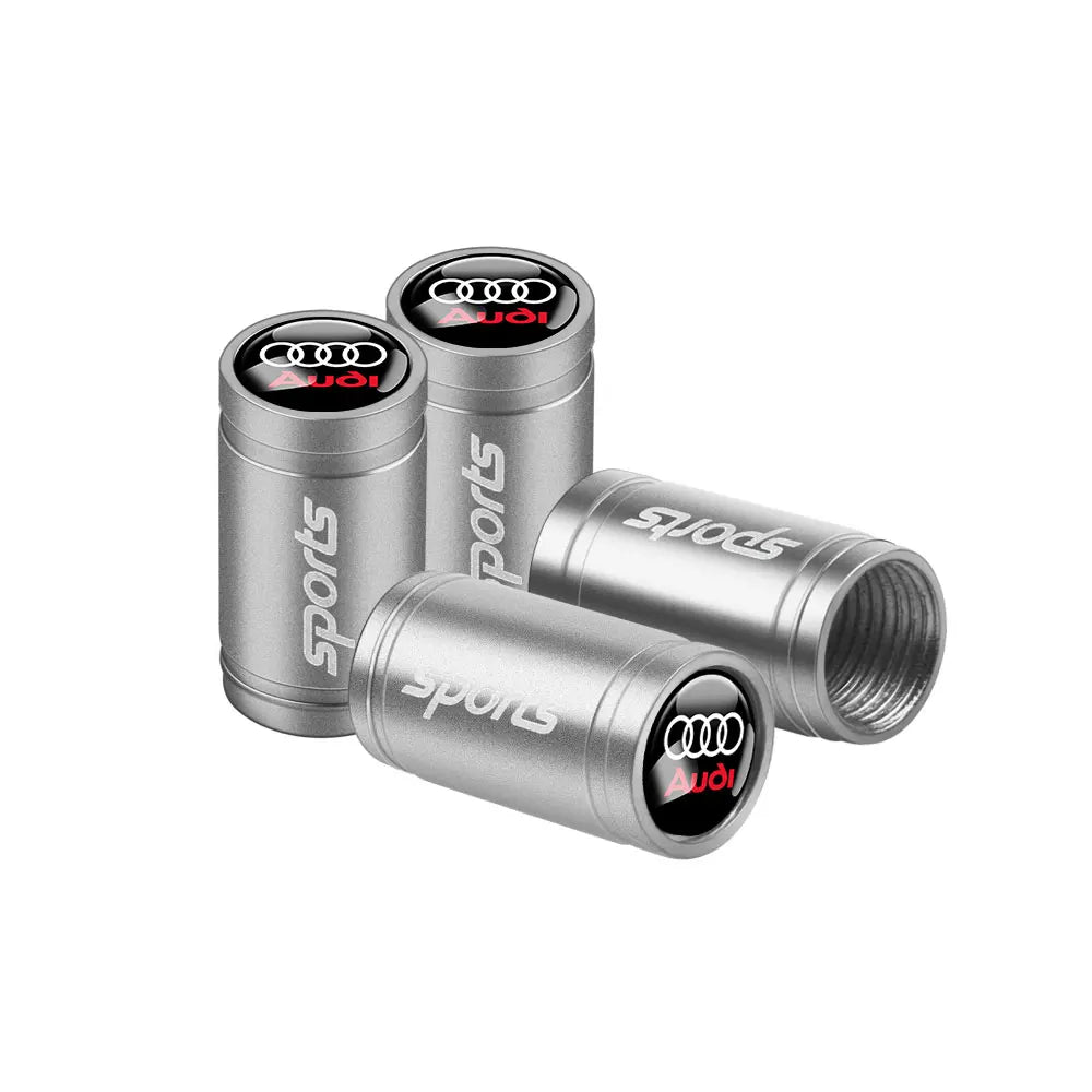 Tapas de válvula de neumático para coche con logotipo, accesorios para Audi Sline RS S TT A1 A2 A3 A4 A5 A6 A7 A8 8P B6 B7 B8 C5 C6