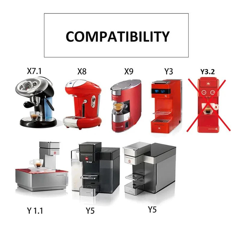 ICafilas Reusable Coffee Capsule Pod For illy X7.1 illy Y5 Machine Stainless Steel Refillable Coffee Maker Filter