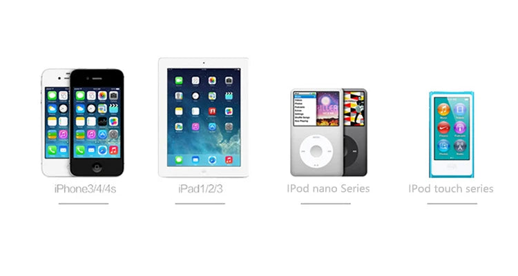30 Pin Cord Adapter Accessories Nano Touch Charging Data Cable USB Charger for iPhone 4 4s iPad 1 2 3 iPod