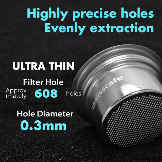 AliKisscafe 58mm to 49mm Step Down Coffee Filter Basket Kit Screen For Bottomless Portafilter Espresso Accessories Barista Tools