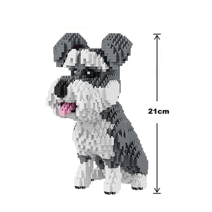 Cartoon Animal Building Blocks Creative Pet Dog And Cat Assembly Toy DIY Educational Puzzle Parent-Child Interactive Toy Cartoon