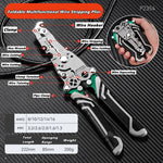 Multifunctional Wire Stripper with Electrical Test Pen, Foldable Cable Cutter, Crimper Tool, Electrical Folding Pliers for Cutting