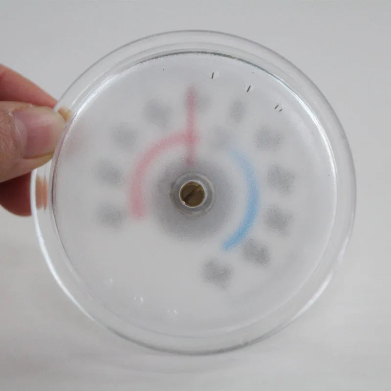 Round Plastic Outdoor Indoor Door Window Thermometer with Pointer - Humidity Temperature Measurement Tool Hygrometer Home Garden