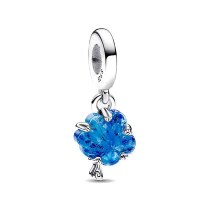 New Hot Selling Blue Pentagram, Butterfly Bead Turtle, Fish Pendant Suitable for European Original Bracelet DIY Exquisite Jewelry