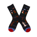 New cotton socks high-quality men's and women's British style casual Harajuku fashion novelty literary couple sexy socks