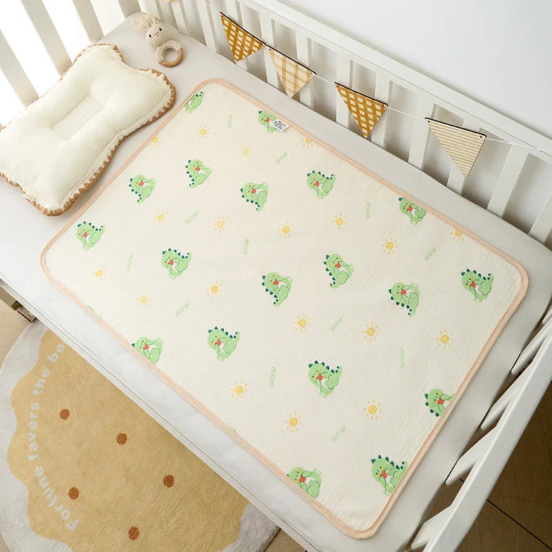 Reusable Baby Changing Mat Cover Baby Diaper Mattress Diaper for Newborn Cotton Waterproof Changing Pads Floor Play Mat