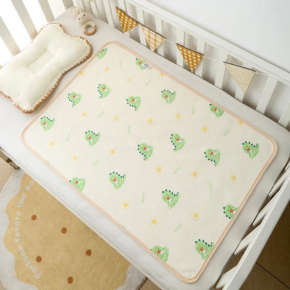Reusable Baby Changing Mat Cover Baby Diaper Mattress Diaper for Newborn Cotton Waterproof Changing Pads Floor Play Mat