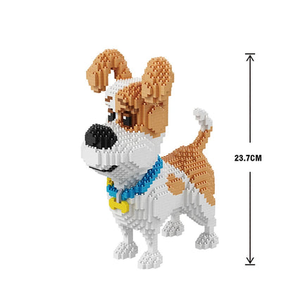 Cartoon Animal Building Blocks Creative Pet Dog And Cat Assembly Toy DIY Educational Puzzle Parent-Child Interactive Toy Cartoon