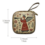 7x7cm, Virgin Mary Jesus Prayer Rosary Bag, Religious Jewelry Storage Box, Articulos Religiosos Catolico