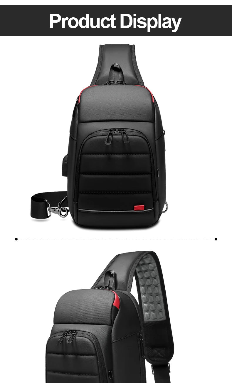 SWISS MILITARY Chest Bag Men's One Shoulder Crossbody Bag Large Capacity Outdoor Sports And Leisure Fashion Small Shoulder Bag