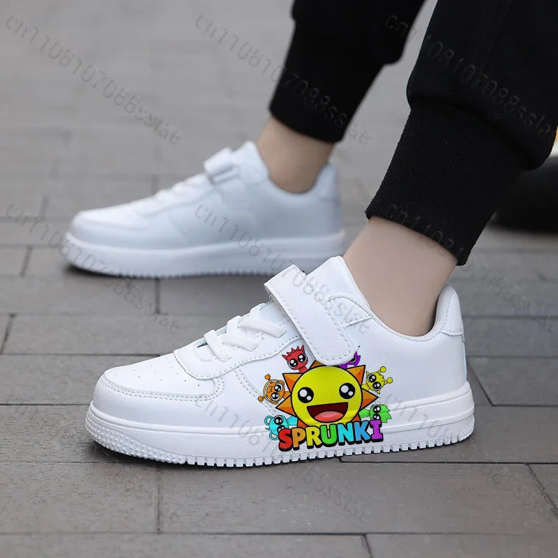 Sprunkis Cartoon Pattern Girls Boys Teenager Student Kids Lightweight Wear-resistant Easy To Wear Lovely Casual Sports Shoes