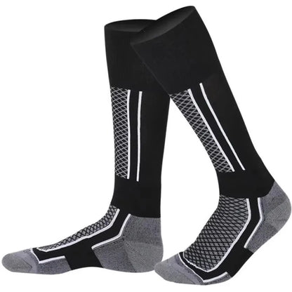 1Pair Winter Warm Thickening Ski Stockings Hiking Socks For Women Men Children Outdoor Anti-Cold High Sports Stockings