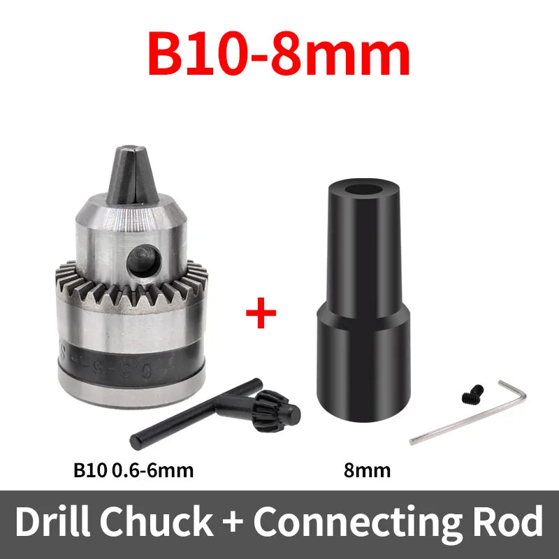 1PCS JT0 B10 B12 0.6-6mm 0.3-4mm 1.5-10mm Drill Chuck Adaptor Connecting Rod Shaft Sleeve Steel Copper Coupling 4/5/6/8/10/12mm
