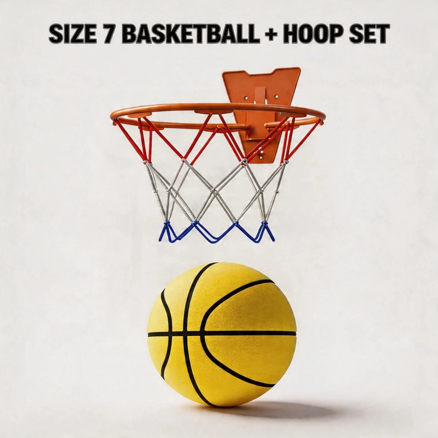 Silent Foam Basketball Hoop Set | Soft, High-Rebound PU Material | Indoor Silent Training Ball
