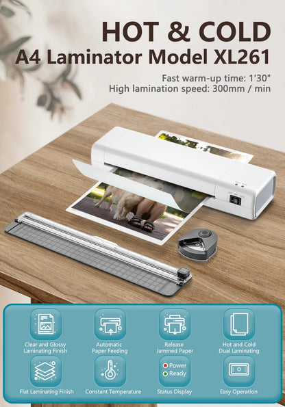Laminating machine 9 inch laminating machine A4 A3 laminating machine 90 seconds fast preheating hot and cold laminating machine