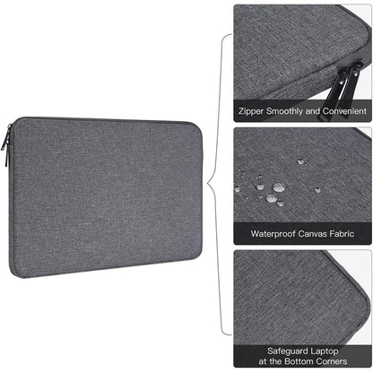 Waterproof Laptop Bag Sleeve, Tablet Cover, 11 12 13 14 15 15.6 Inch For MacBook Air Pro Xiaomi Dell Acer, Notebook Computer Case