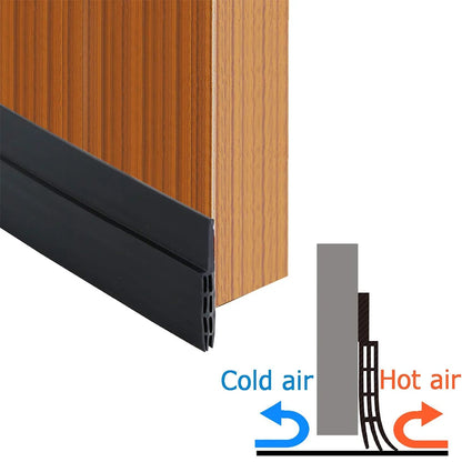 1m Under Door Draft Stopper Weatherstrip 5 Colors Flexible Silicone Rubber Sealing Strip Self-adhesive Window Gap Acoustic Tape