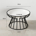 Pet Ceramic Bowl Nordic High Footed Ceramic Cat Food Bowl Snack Can Plate Anti Overturning Kitten Puppy Food Water Feeding Bowl