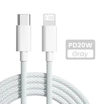 PD 20W USB-C to Lightning Fast Charging Cable for iPhone 14 13 12 11 Pro Max XS 8 Plus iPad, Braided Data Cord 3.3FT/6.6FT