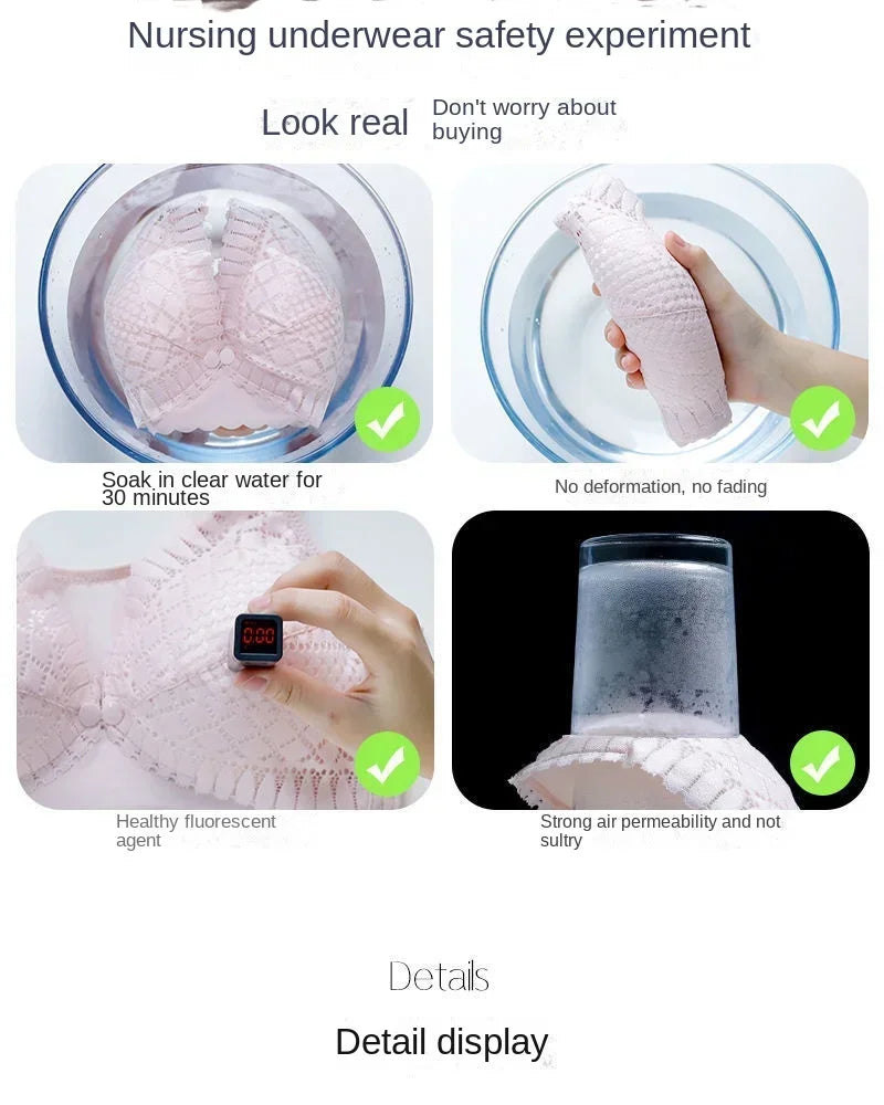 Front Button Maternity Nursing Bra Adjustable Gathered Underwear Comfortable Breastfeeding Bra for Feeding Pregnant Women Clothes