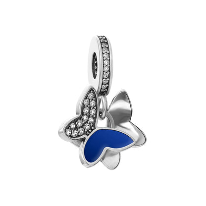 New Hot Selling Blue Pentagram, Butterfly Bead Turtle, Fish Pendant Suitable for European Original Bracelet DIY Exquisite Jewelry