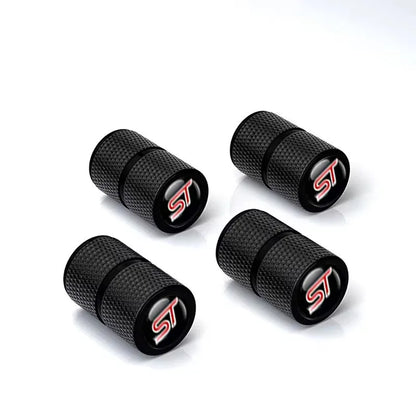 4Pcs/set High Quality Car Valve Caps Stem Case Covers For ST Line Accessories Wheel Valve Dust Caps Tyre Rim Stem Cover For Ford