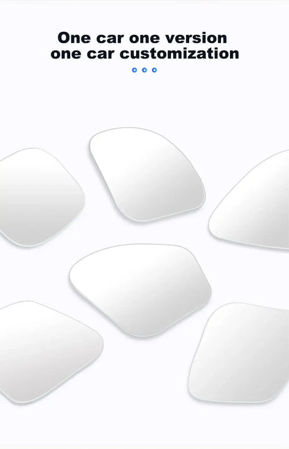 SEAMETAL 2pcs Car Rearview Mirrors 360 Degree Adjustable Blind Spot Mirror HD Frameless Wide-angle Rearview Auxiliary Mirrors