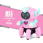 Dance Music 6 Claws Robot Octopus Spider Robots Vehicle Birthday Gift Toys for Children Kids Early Education Baby Toy Boys Girls