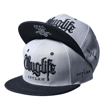 1 Pcs, Fashion Fastball CAP, Thuglife Embroidery Hiphop Baseball Cap, Snapback Hat, Adult Outdoor Casual Sun, Casual Bone Adjustable