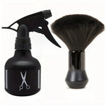 Professional Barber Kit Hairdresser Tool Set - Neck Duster, Water Spray Bottle, Cleaning Brush for Hair Styling Salon & Home Use