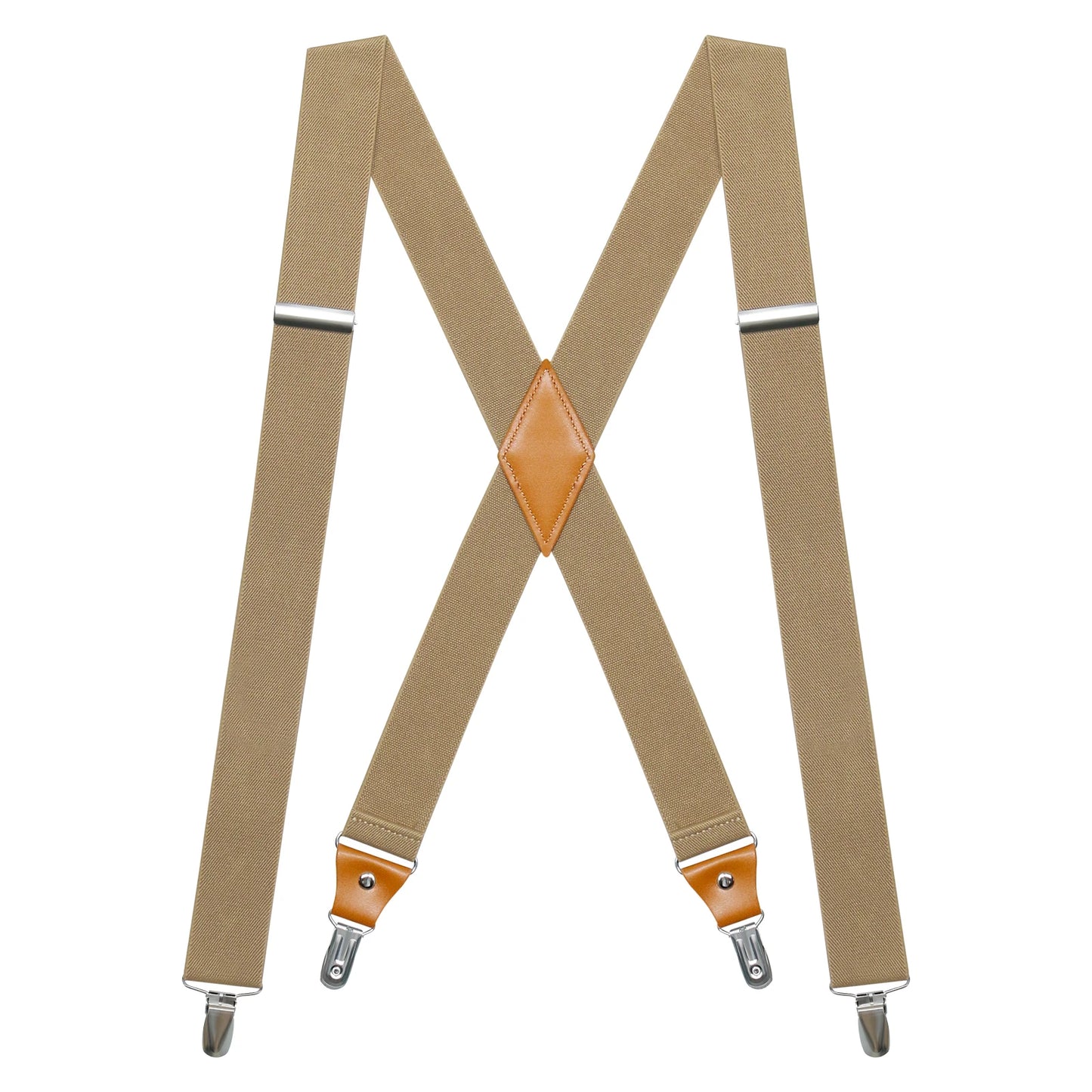 Suspenders for Men's Tuxedo Suspenders X-Back 1.4" Adjustable Elastic Suspender Braces Strong for Work Trousers Wedding