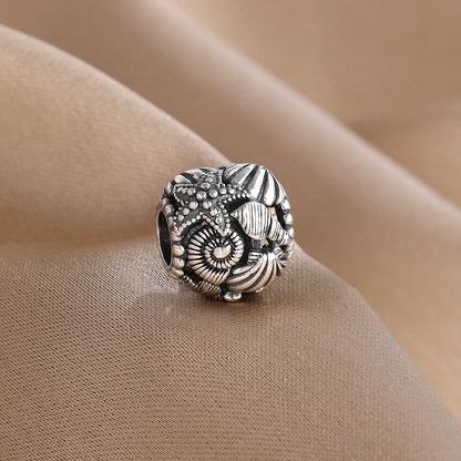 New 925 Silver Octopus crab Charm Bead Sea turtle starfish Seahorse dolphin Pendant Fit Original Bracelet Women DIY Jewelry Gift