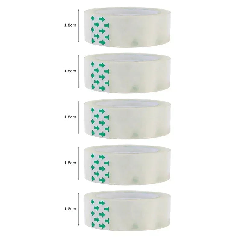 10/5/1 Rolls, Premium Transparent Tape, 0.8cm 1.2cm 1.8cm, Multifuntion High-viscosity Adhesive Tape for Gift Wrapping Packing