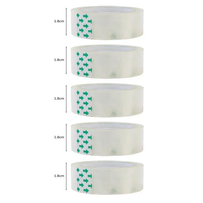 10/5/1 Rolls, Premium Transparent Tape, 0.8cm 1.2cm 1.8cm, Multifuntion High-viscosity Adhesive Tape for Gift Wrapping Packing