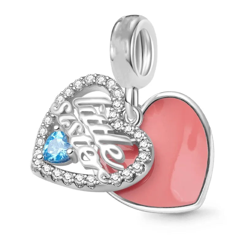 Hot Selling 925 Silver Pink Cake, Dog Paw, Luggage, Cup Bead Pendant Suitable for European Original Bracelet DIY Exquisite Jewelry