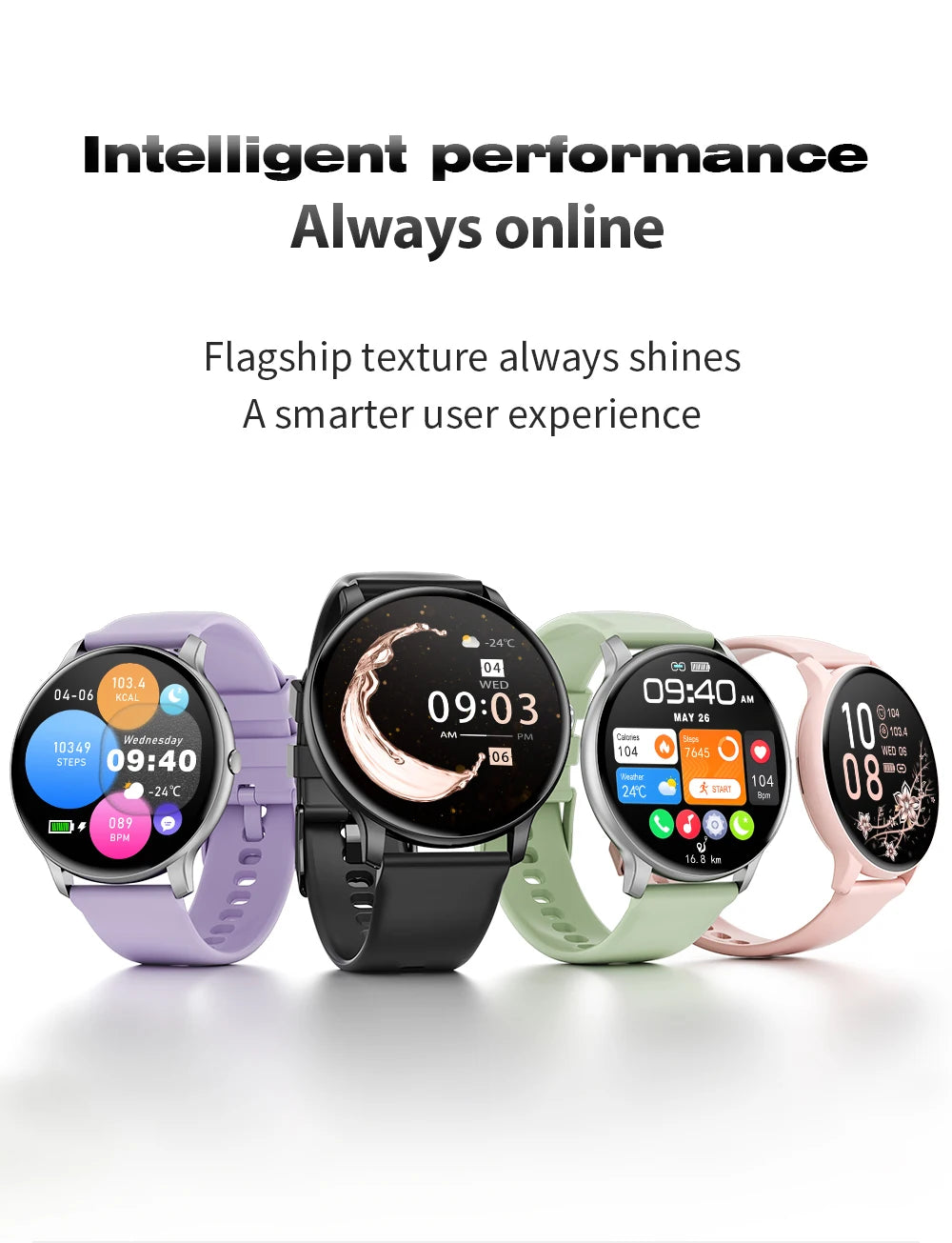 Bluetooth Call Smart Watch Women Custom Dial Watches Men Sports Fitness Tracker Heart Rate Smartwatch For Android iOS
