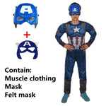 Boys Girls Superhero Costume Movie Characters Cosplay Jumpsuit with Halloween Mask Party Cosplay Outfit for Holiday Dress Up