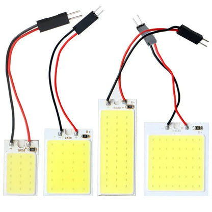 4Pcs, Car Interior Accessories, 18/24/48 SMD T10 4W 12V COB, Car Interior Panel LED Lights Lamp Bulb, Car Dome Light Car Panel