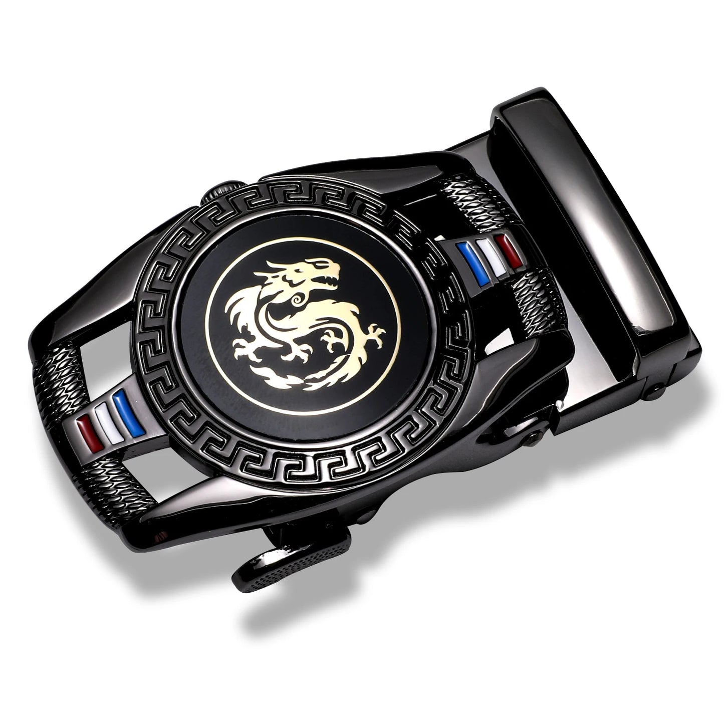60 Kinds Metal Mens Relacement Belt Buckles Button Sliding Buckle Without Belt Black Gold Blue for 3.5 cm Ratchet Belts ONLY