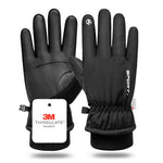 GTUBIKE Winter Warm Gloves for Outdoor Cycling Skiing Thickened Cold-Resistant Gloves Waterproof Touch Screen Camping Equipment