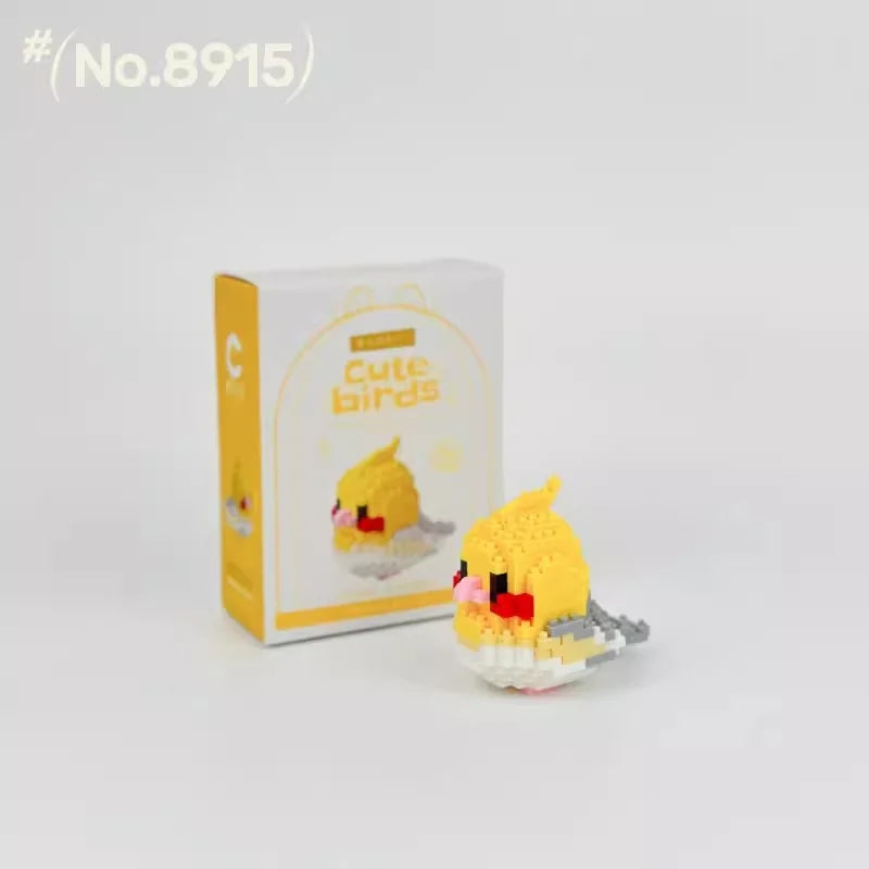 Moe Bird Series Building Block Toys Assembly, Tabletop Ornaments, Children's Educational Toys, Suitable for Boys and Girls, Christmas Gift