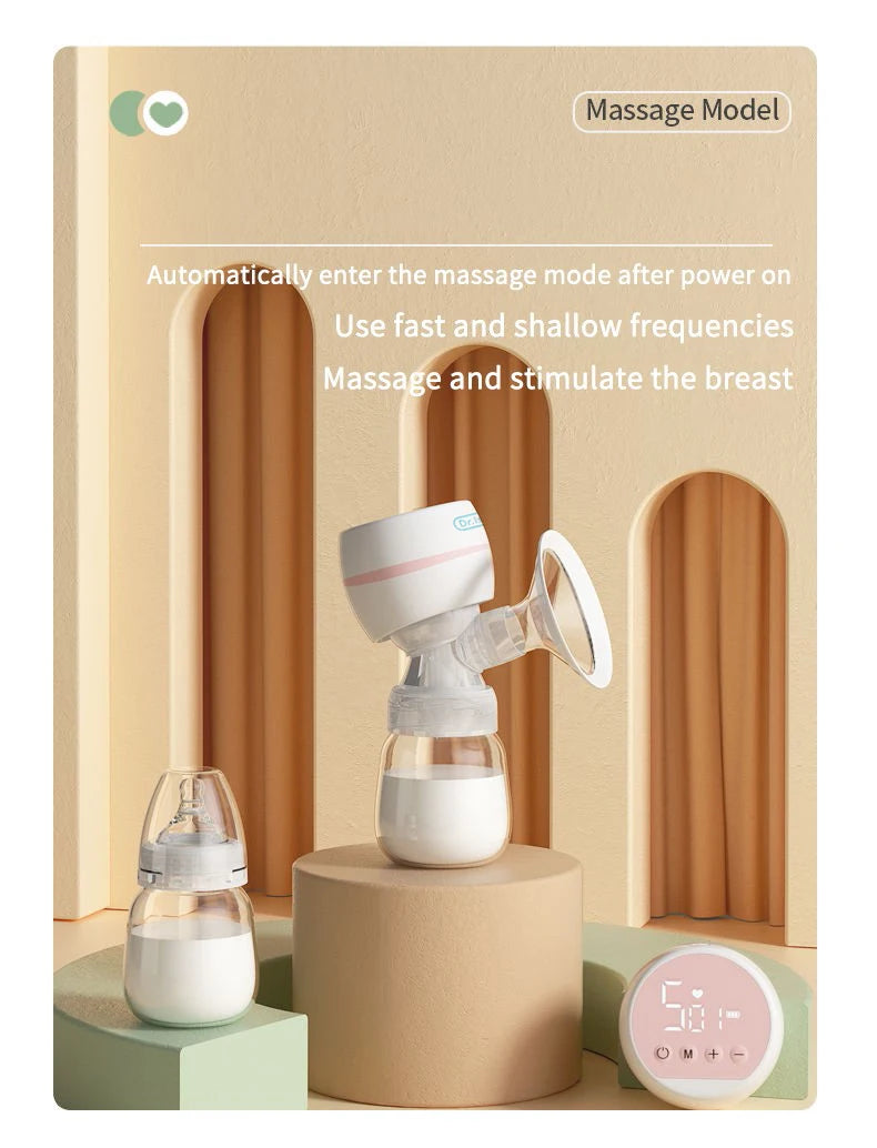 MAMIJOY Portable Electric Breast Pump USB Rechargeable Silent Portable Milk Extractor Automatic Milker Comfort Breastfeeding