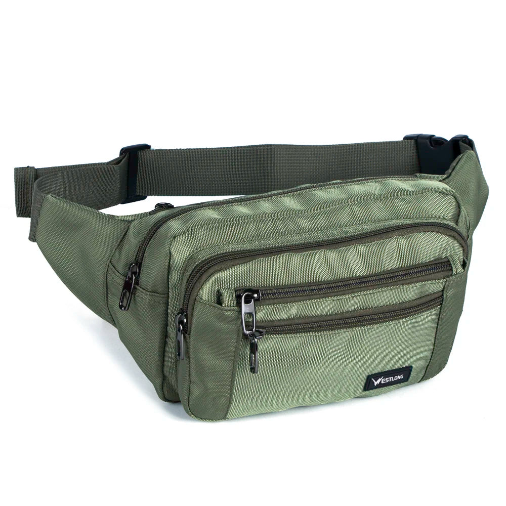 Waist Pack, Casual Functional Fashion Men Waterproof Fanny Pack, Women Belt Bum Bag, Male Phone Wallet Pouch Bags, Unisex 98011