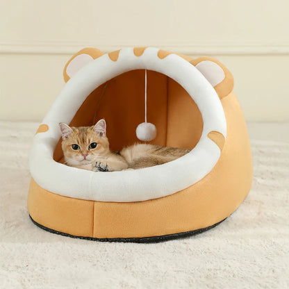 Cama Súper para Gatos, Casa Cálida para Mascotas, Cueva para Gatitos, Cojín, Casa para Gatos, Cesta Cálida para Perros Durmientes, Tienda de Campaña Pequeña, Cama para Perros, Colchoneta para Gatos