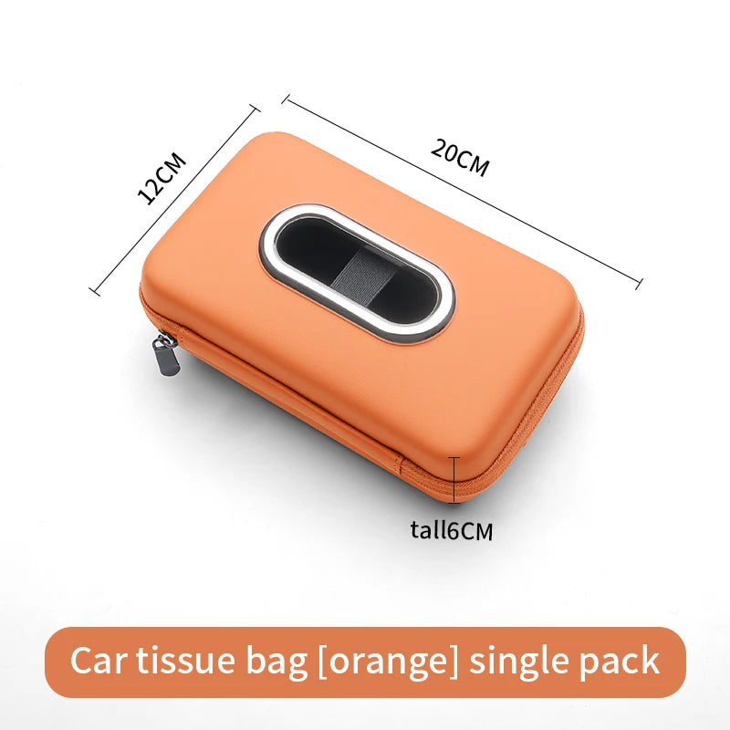 Car sun visor tissue box, seat back car mounted tissue box, car mounted armrest box, high-end storage decoration sanitary paper box