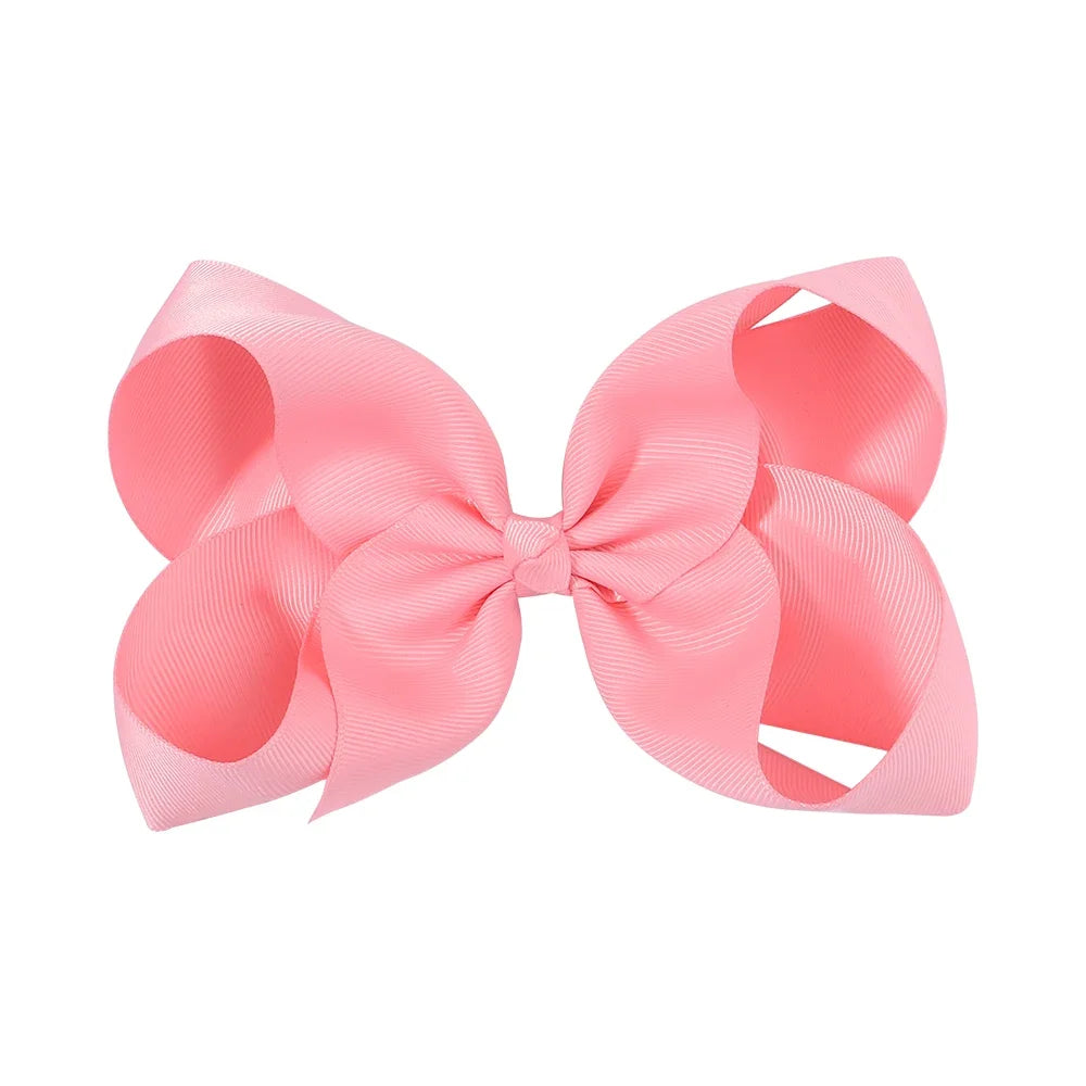 1PC Grosgrain Ribbon Solid Color Hair Bows Clip Girls Hair Clips Hairpins Barrettes Kids Baby Hair Accessories Wholesale