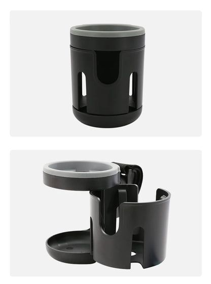Stroller Cup Holder Phone Support Milk Bottle Drink Cup Holder Conversion 2 Cups Universal for Pram Baby Stroller Accessories